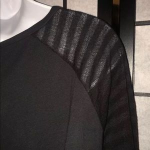 VANS Women’s Raglan Sleeve Mixed Media Top sz M